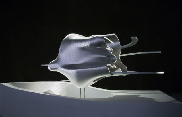 Mặt tiền bằng thép không gỉ Hyperbolic