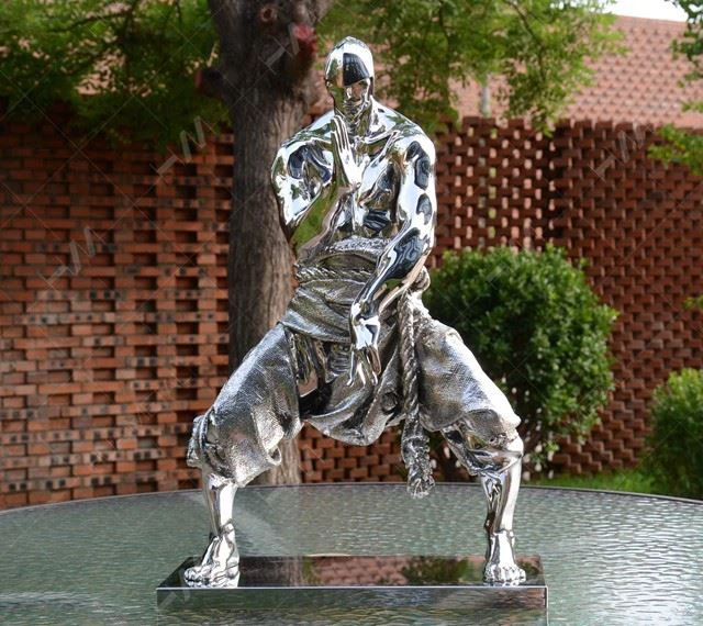 Stainless Steel Warrior Sculpture